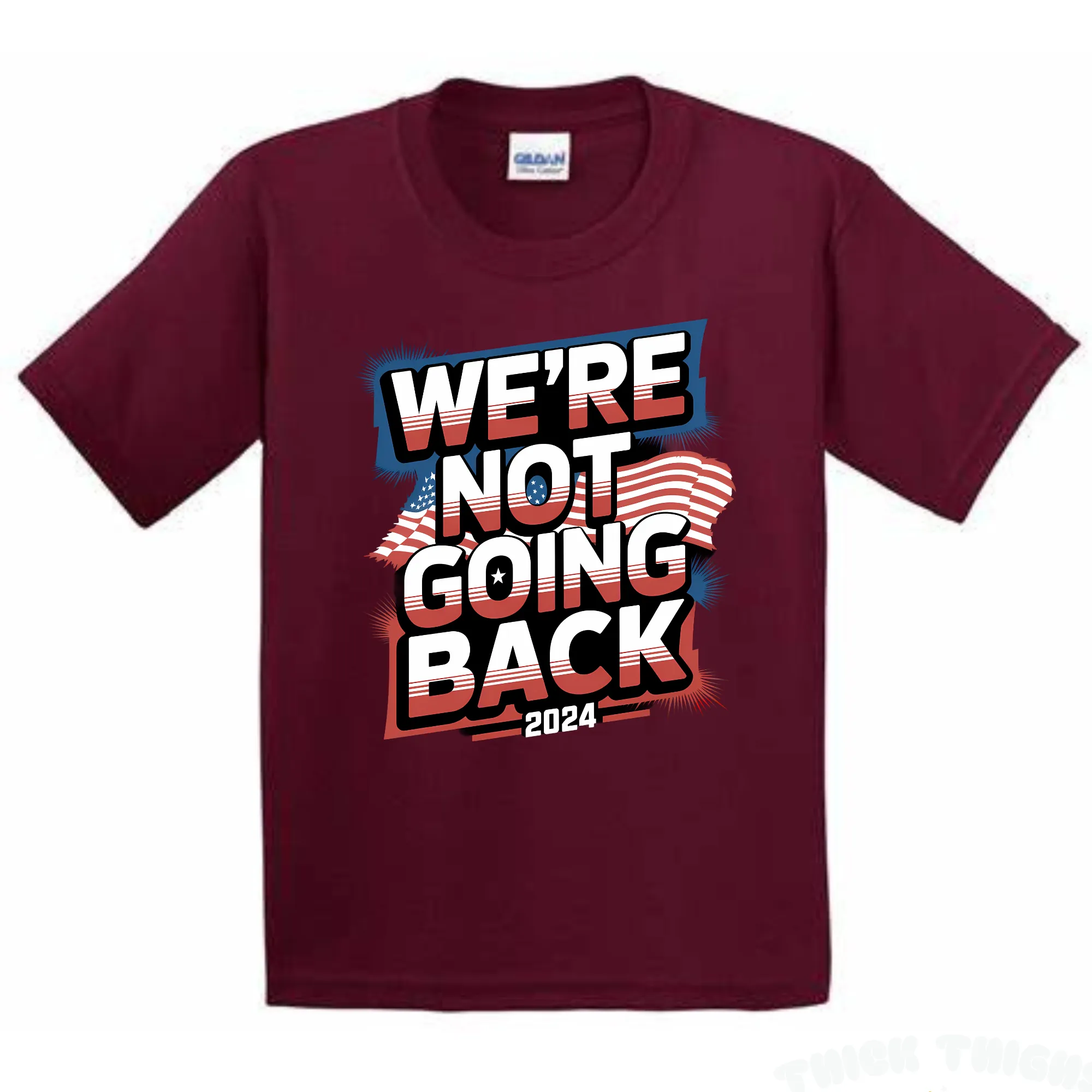 We're Not Going Back 2024 Kamala Harris T-Shirt - Unisex Youth & Adult Sizes