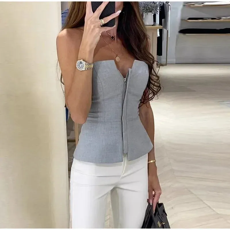 Wjczt outfit ideal Noble Elegance Strapless Top