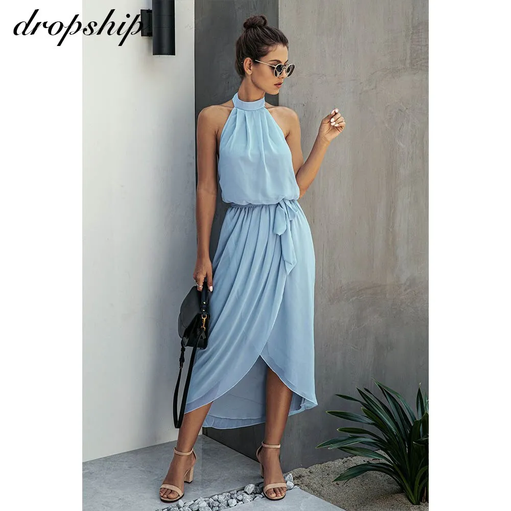 Women Midi Solid Dresses Elegant