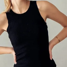 Women's Casual Fitted Ribbed Tank Top (Available in 5 Color Options!)