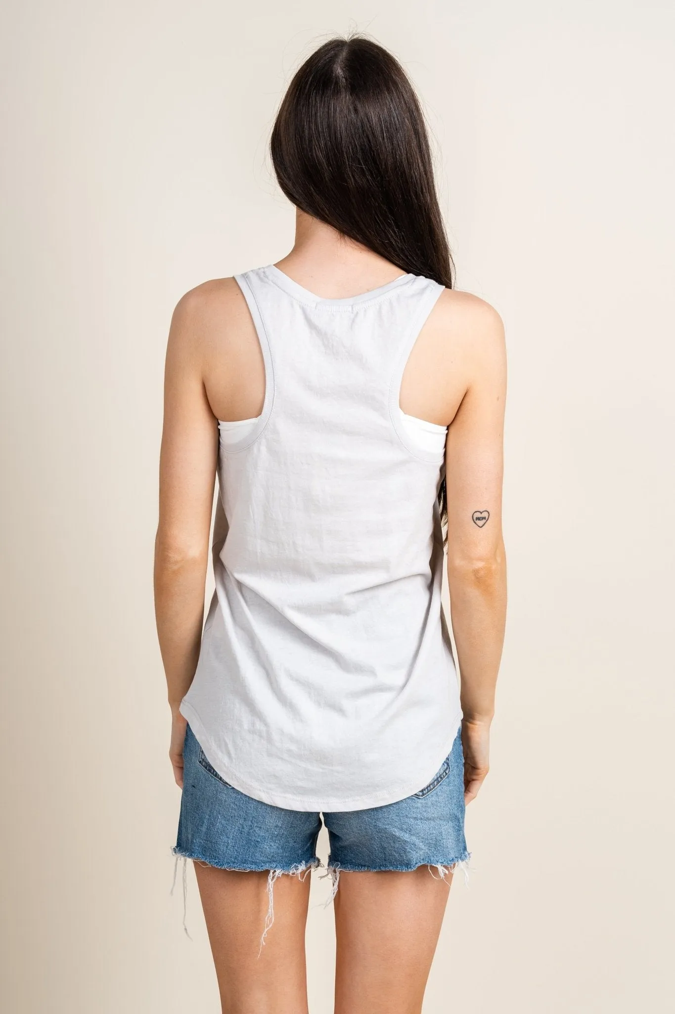 Z Supply Ella easy tank top soft grey