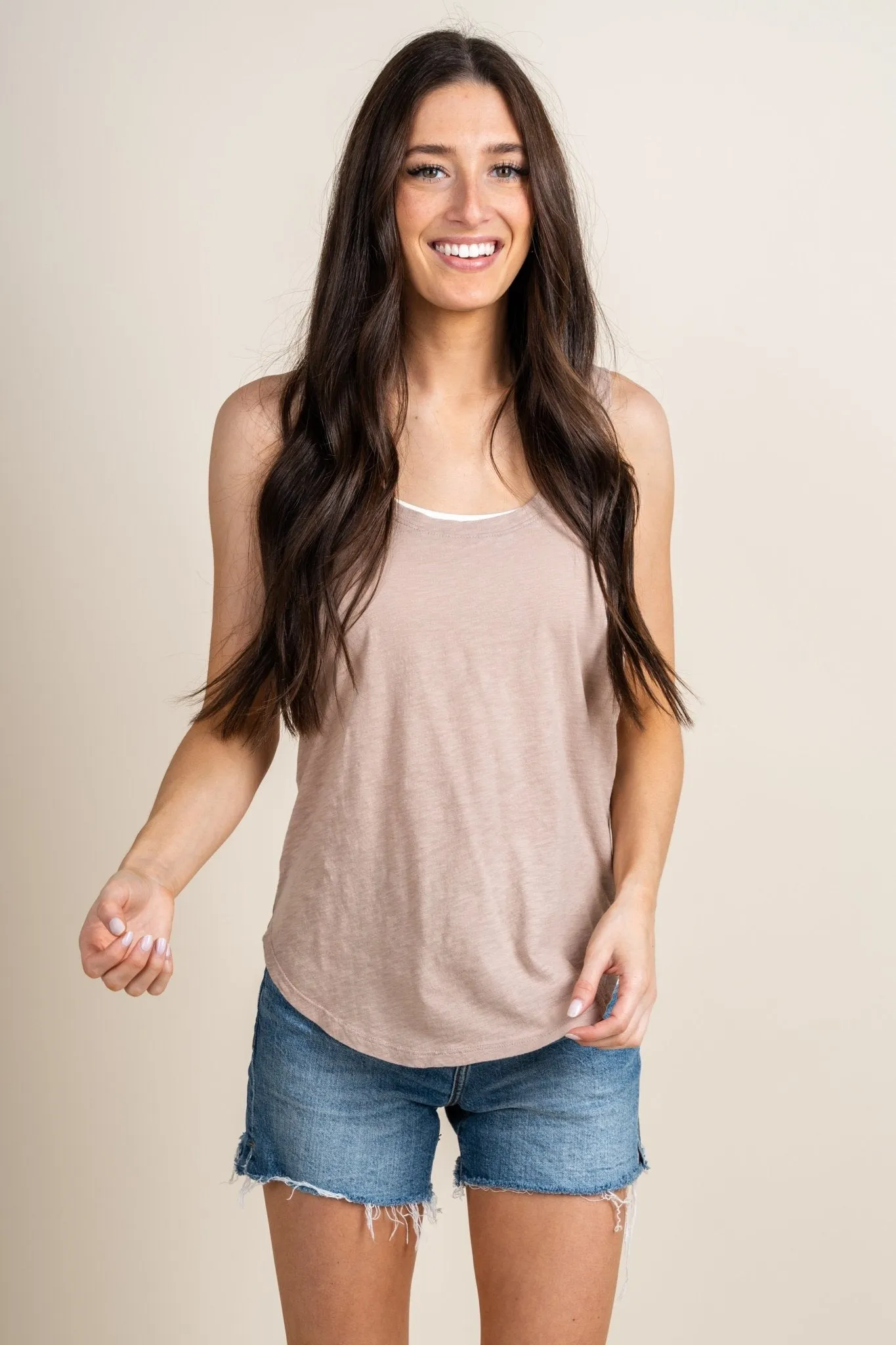 Z Supply relaxed slub tank top frappe