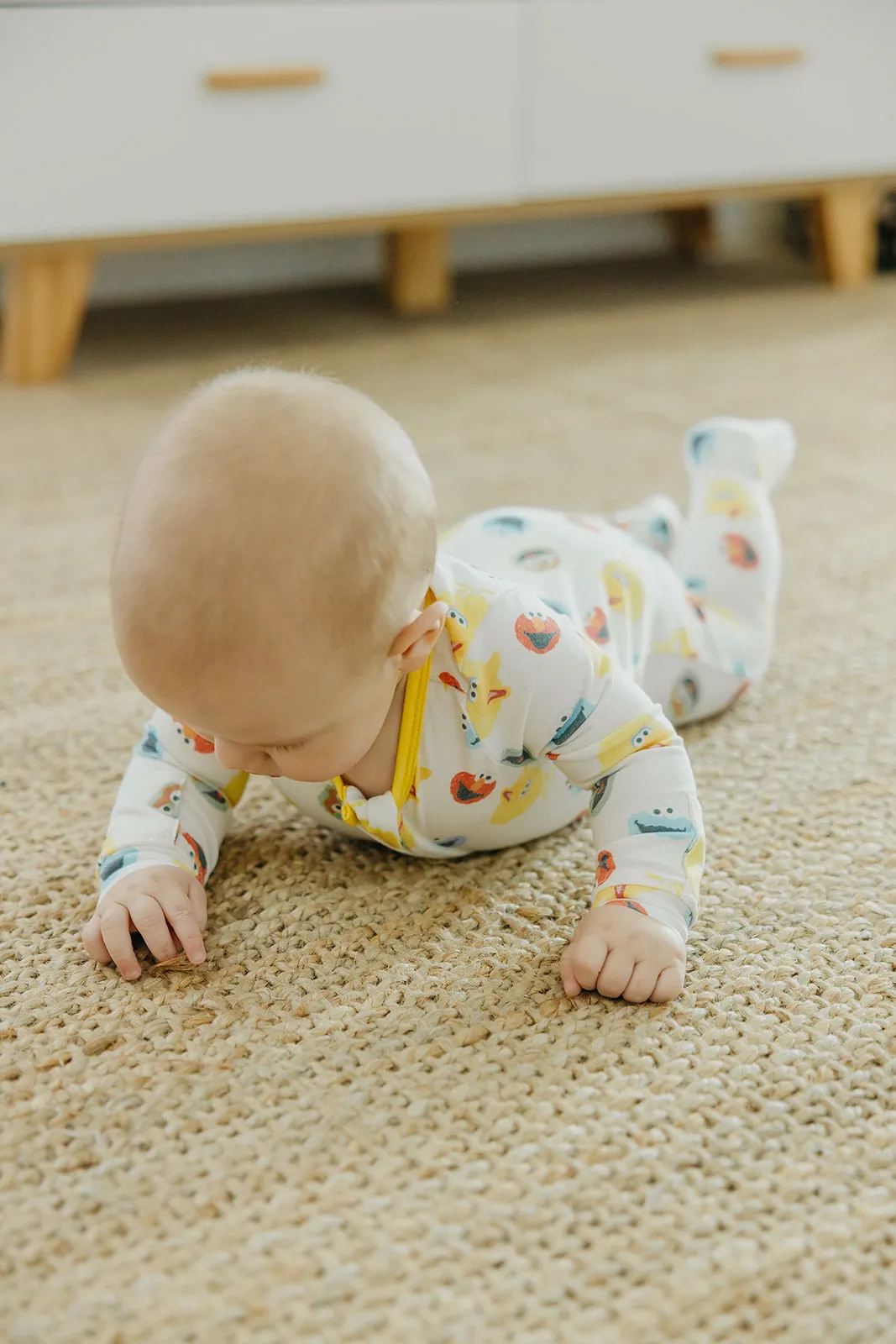 Zip-Up Footie Pajama - Sesame Scribbles