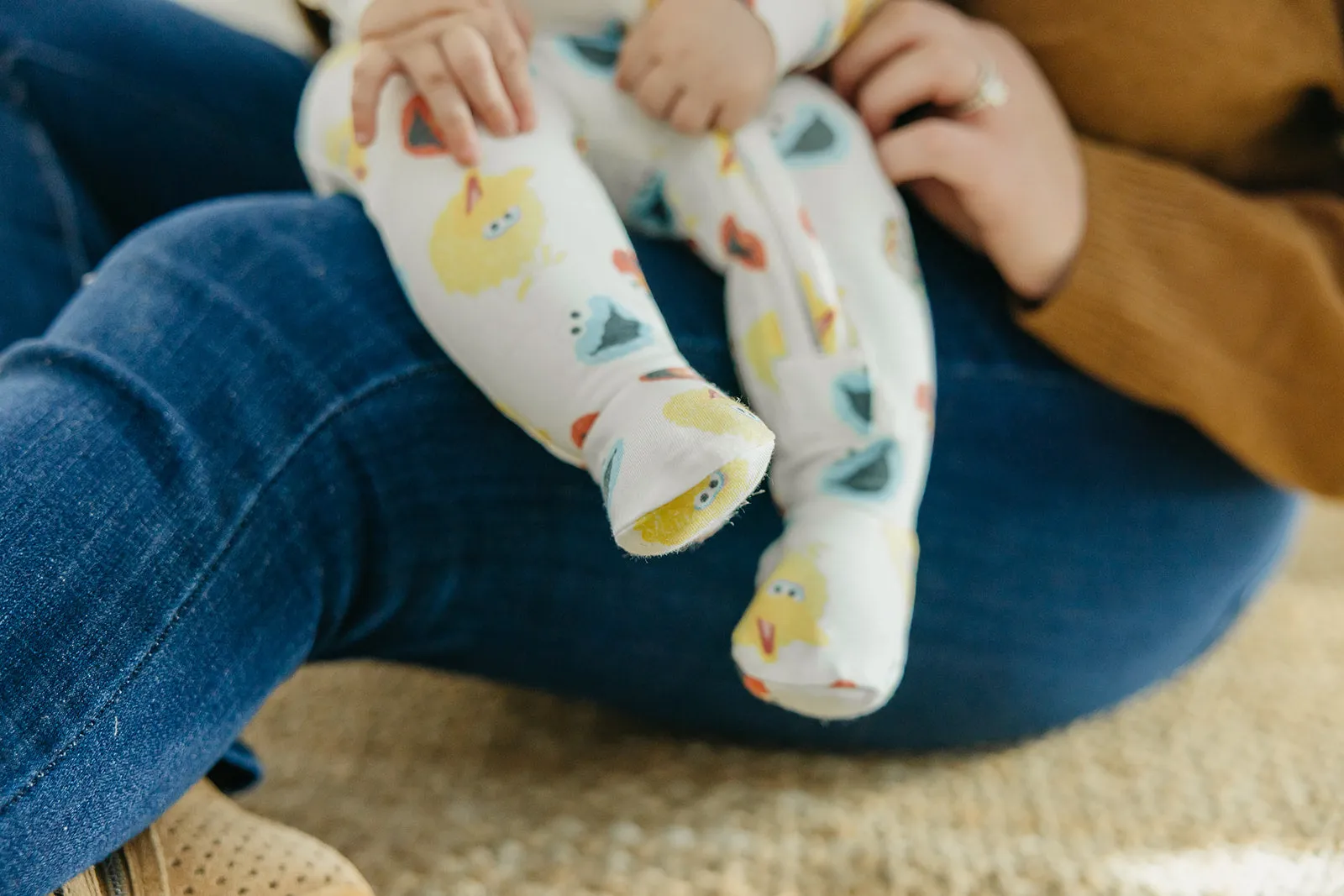 Zip-Up Footie Pajama - Sesame Scribbles